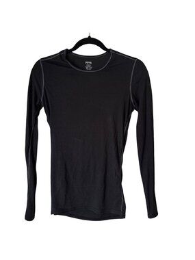 Pepper Womens Black Long Sleeve Top Medium 100% Polyester Lightweight & Comforta